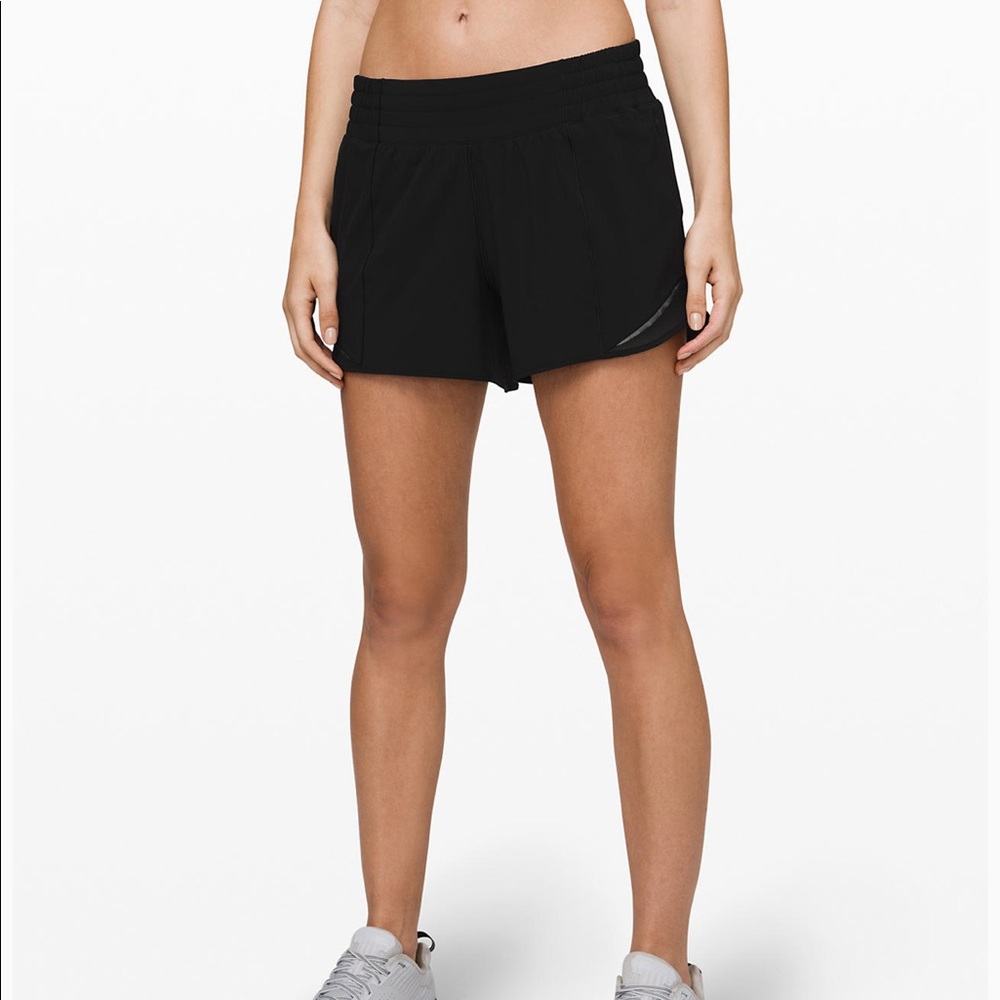Lululemon Hotty hot 4 short high rise long 4”